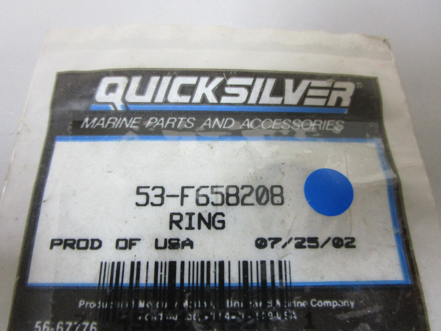 *NEW OEM* 0810 Mercury Quicksilver Ring 53-F658208
