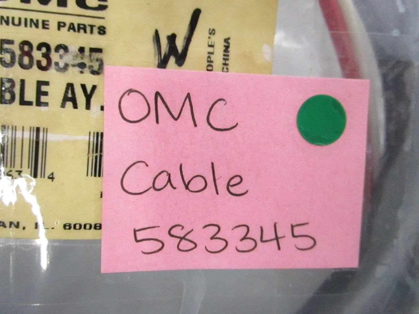 NEW OEM 583345 0583345 OMC Johnson Evinrude Cable 0810