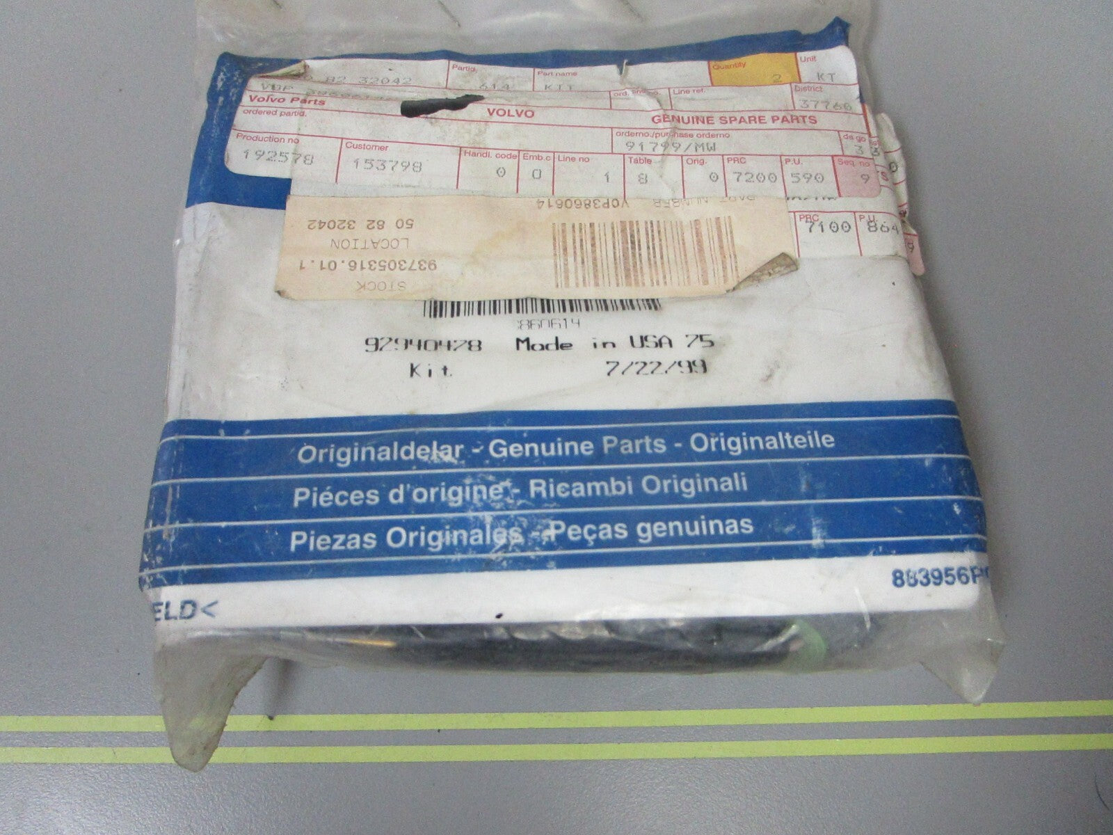 *NEW OEM* 0720 Volvo Penta Air Intake Temperature Sensor Kit 3860614