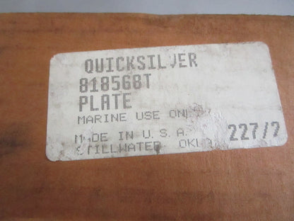 NEW OEM 818568T Mercury Quicksilver Carburetor Spacer Plate 0820