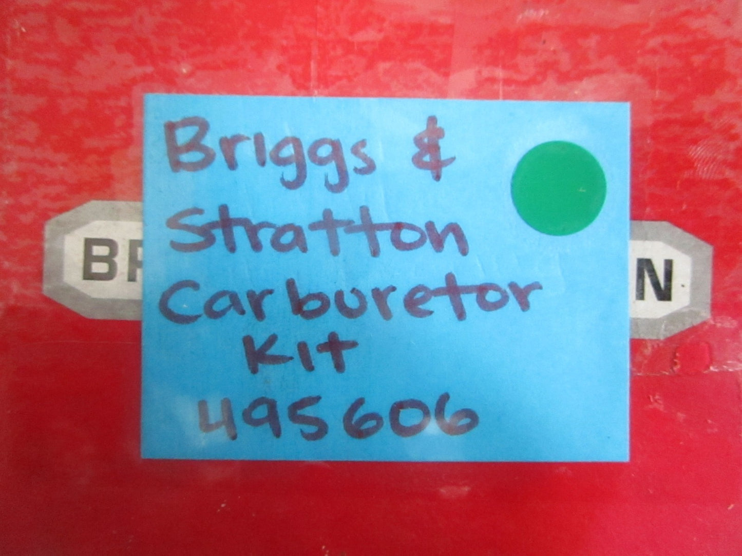 NEW OEM 495606 Briggs & Stratton Carburetor Kit 0820