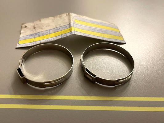 *NEW OEM* (LOT OF 2) 0750 OMC Johnson Evinrude 41.0MM EAR CLAMP 349729 0349729