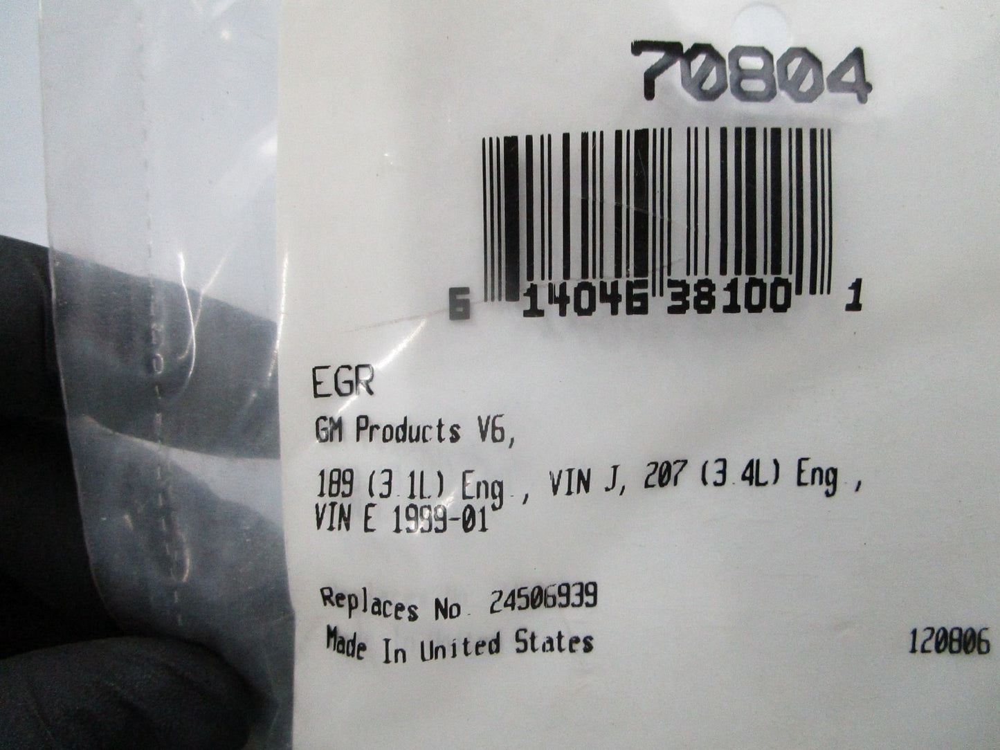 *NEW* 0810 Fel-Pro EGR Gasket 70804
