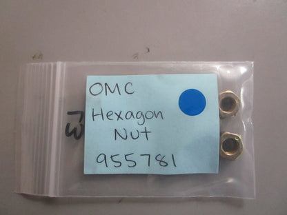 *NEW OEM* (LOT OF 3) 0810 OMC Johnson Evinrude Hexagon Nut 955781 0955781