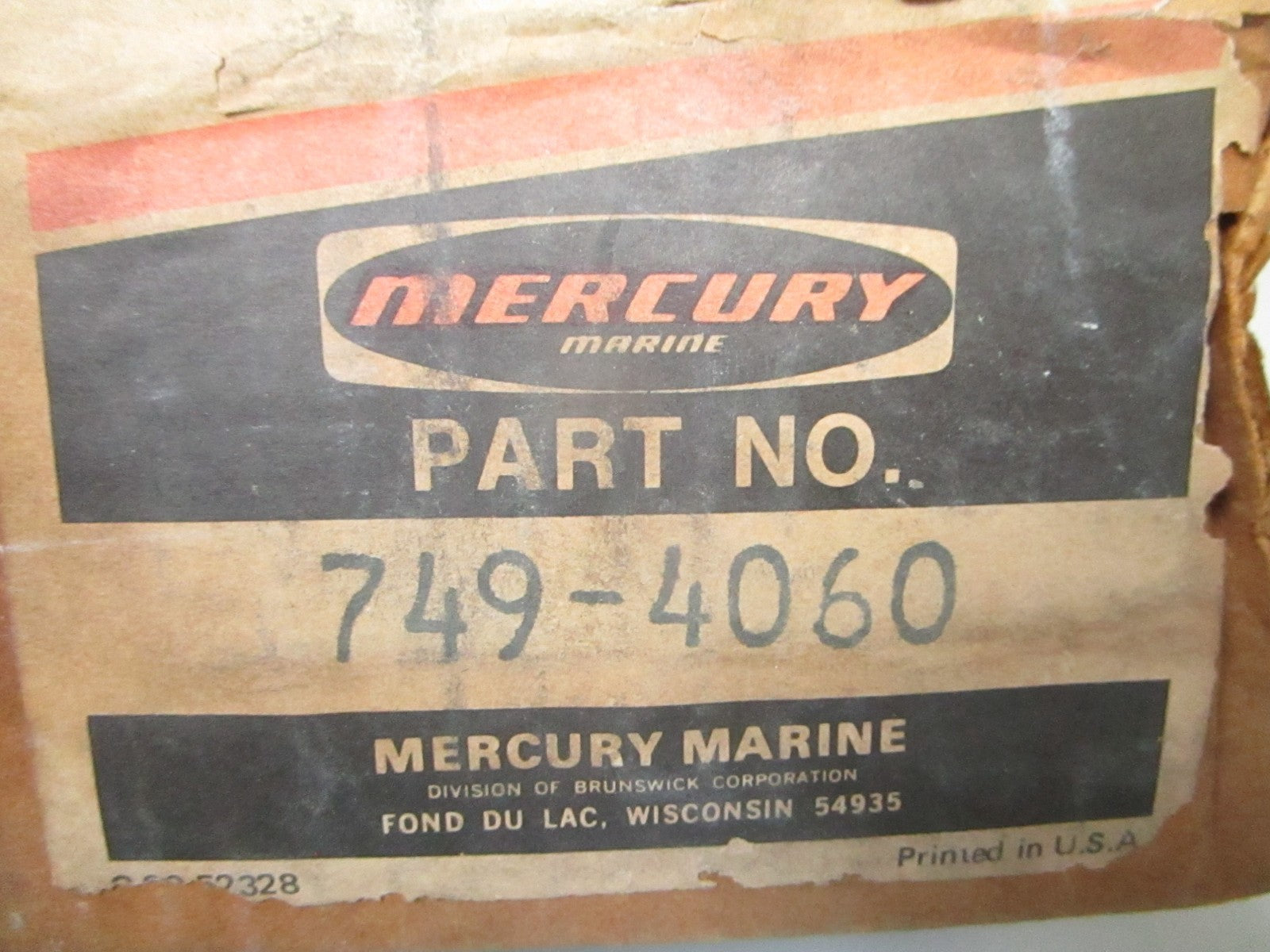 NEW OEM 749-4060 Mercury Mercruiser Ford 302 V8 1970- 1972 OS .020 Piston 0720
