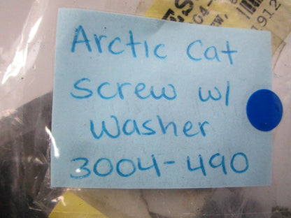 NEW OEM (LOT OF 4) 3004-490 Arctic Cat Screw w/ Washer 0810