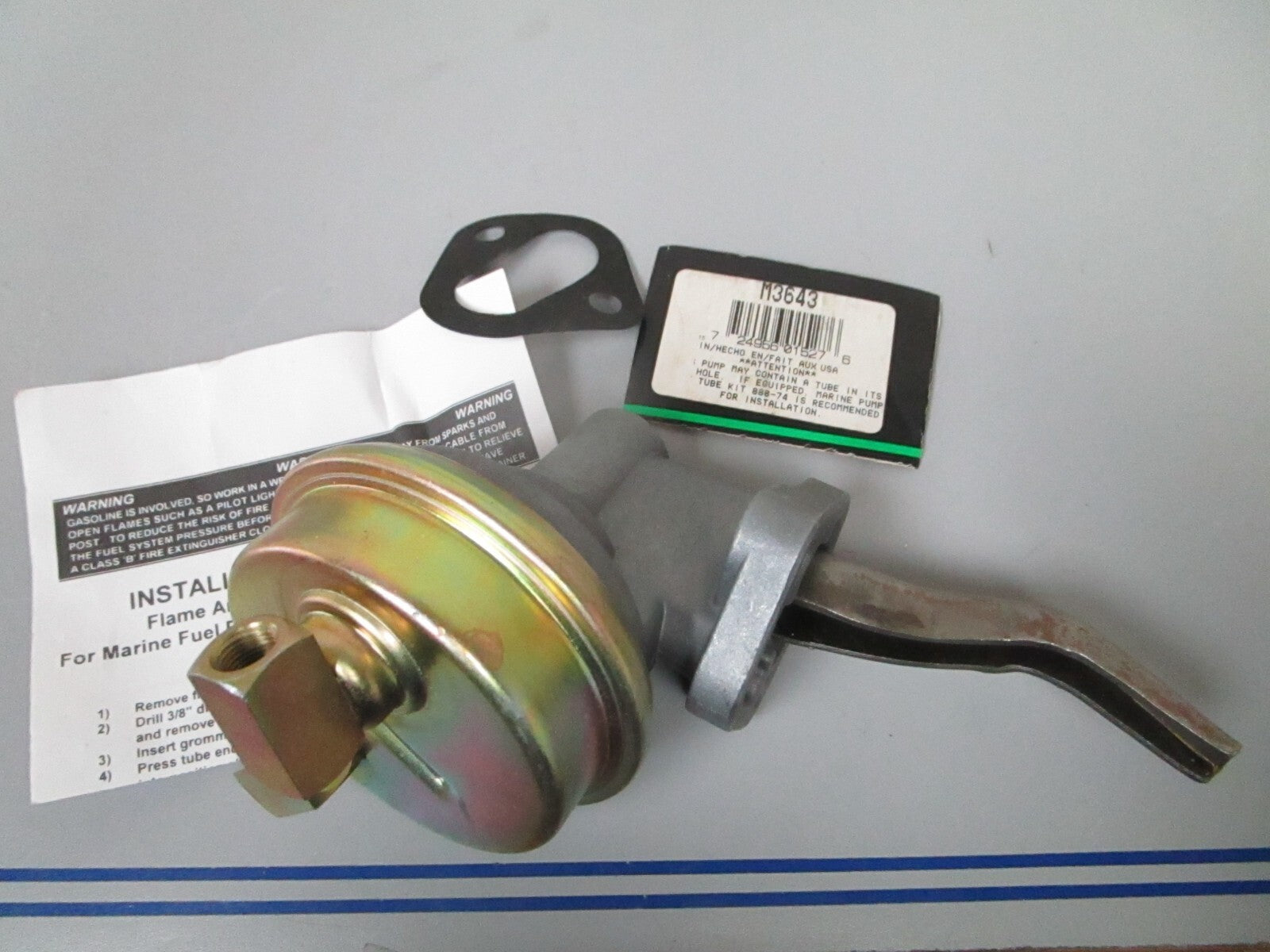 *NEW* 0810 Carter Fuel Pump M3643 Replaces: OMC 380986 0380986