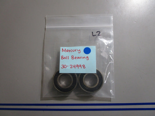 *NEW OEM* (LOT OF 2) 0810 Mercury Quicksilver Ball Bearing 30-24998