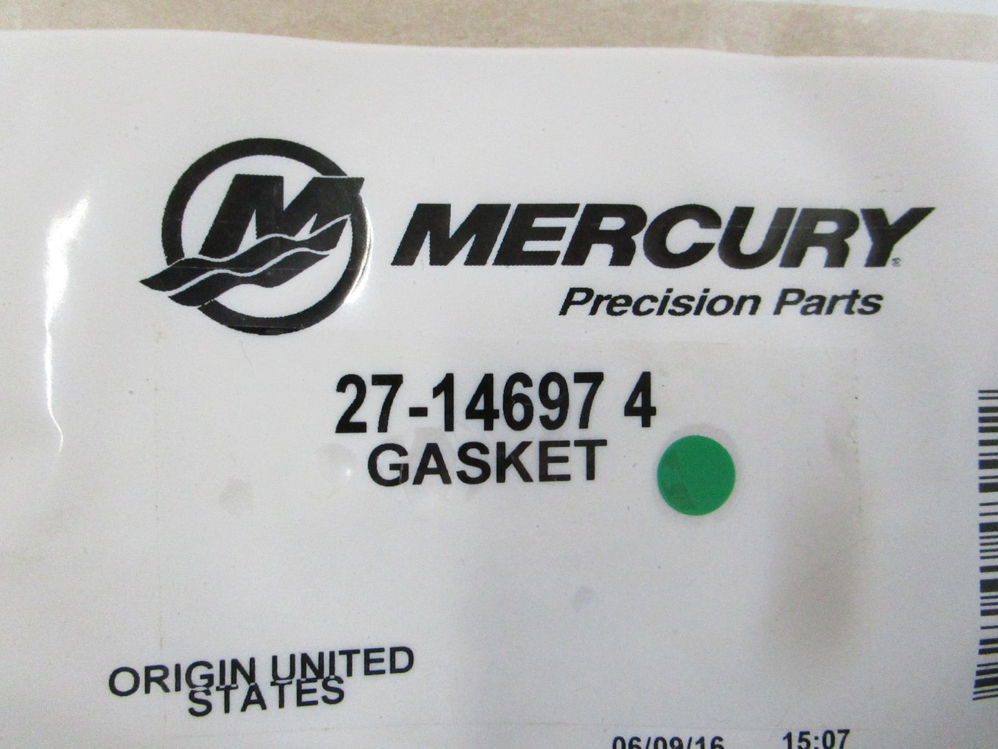 NEW OEM 27-14697 4 Mercury Quicksilver Gasket 0810