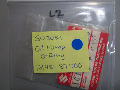 *NEW OEM* (LOT OF 2) 0770 Suzuki Oil Pump O-Ring 16198-87D00