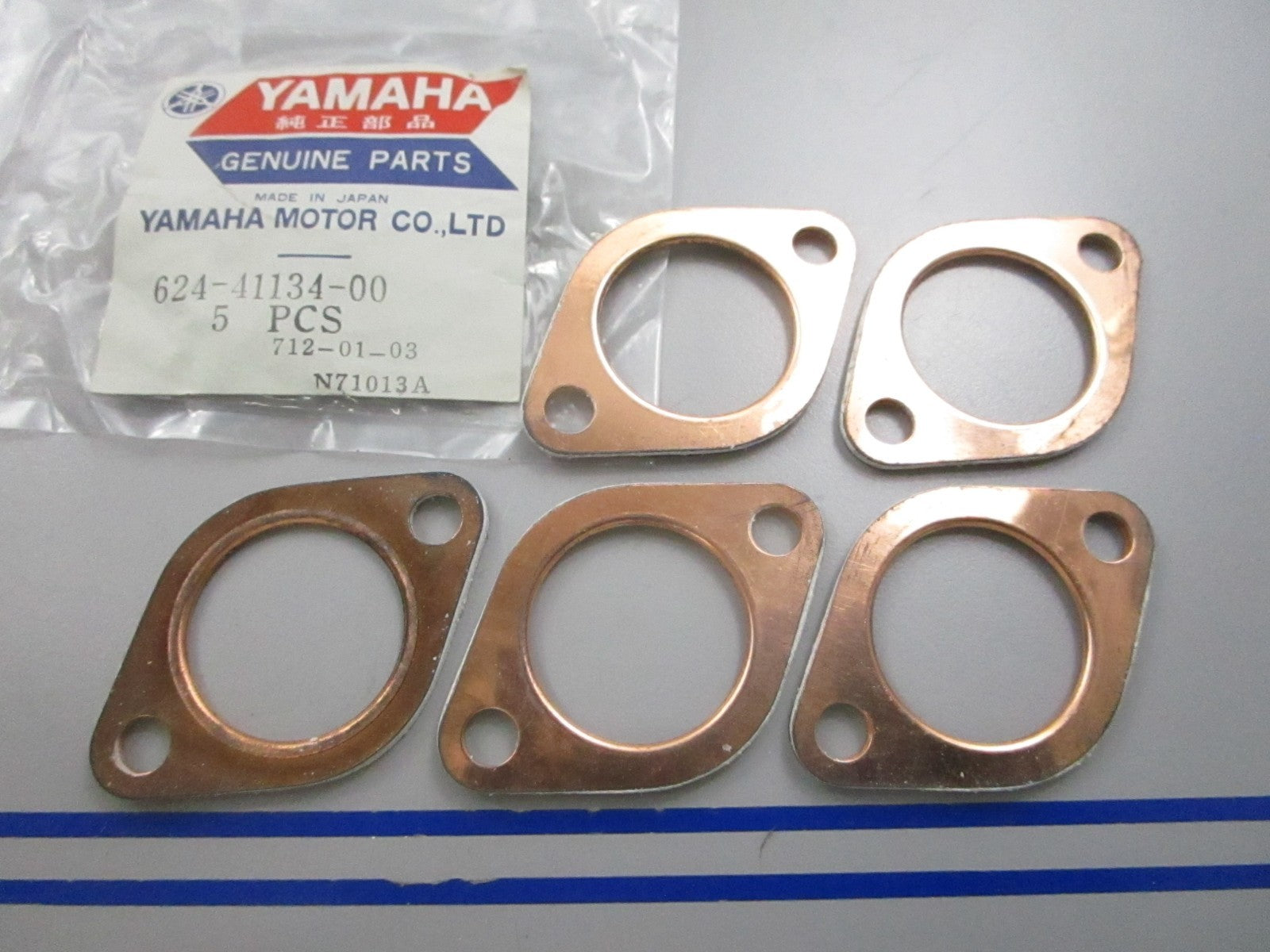 NEW OEM (LOT OF 5) 624-41134-00-00 Yamaha Gasket 0810