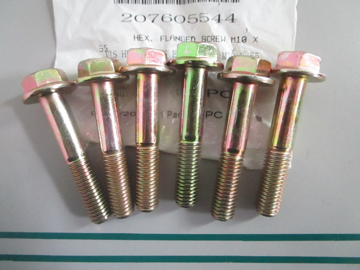 NEW OEM (LOT OF 6) 207605544 Can-Am Hex Flanged Screw 0820