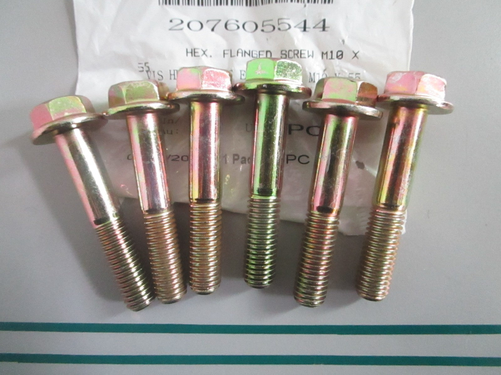 NEW OEM (LOT OF 6) 207605544 Can-Am Hex Flanged Screw 0820