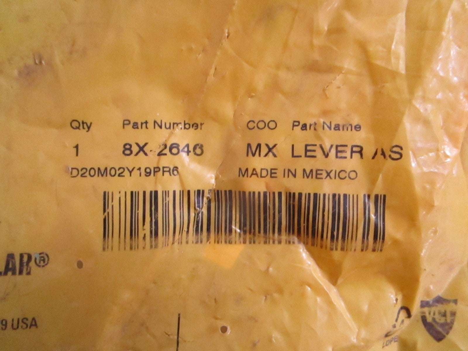 NEW OEM 8X-2646 CAT Brake Lever Assy 0820