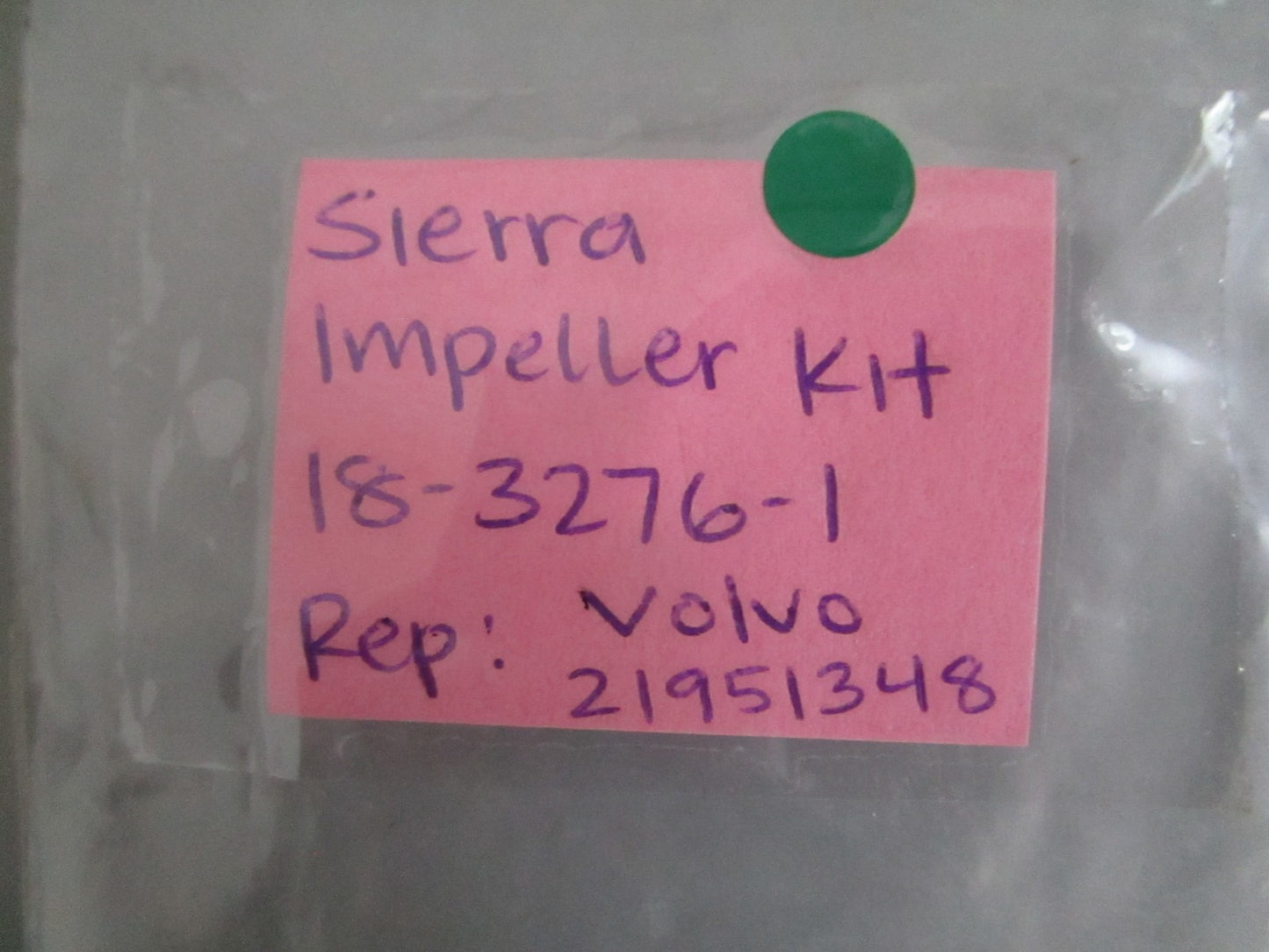 Sierra 18-3276-1 NEW Impeller Kit Volvo Penta 1999 & Later Replaces OEM 0820