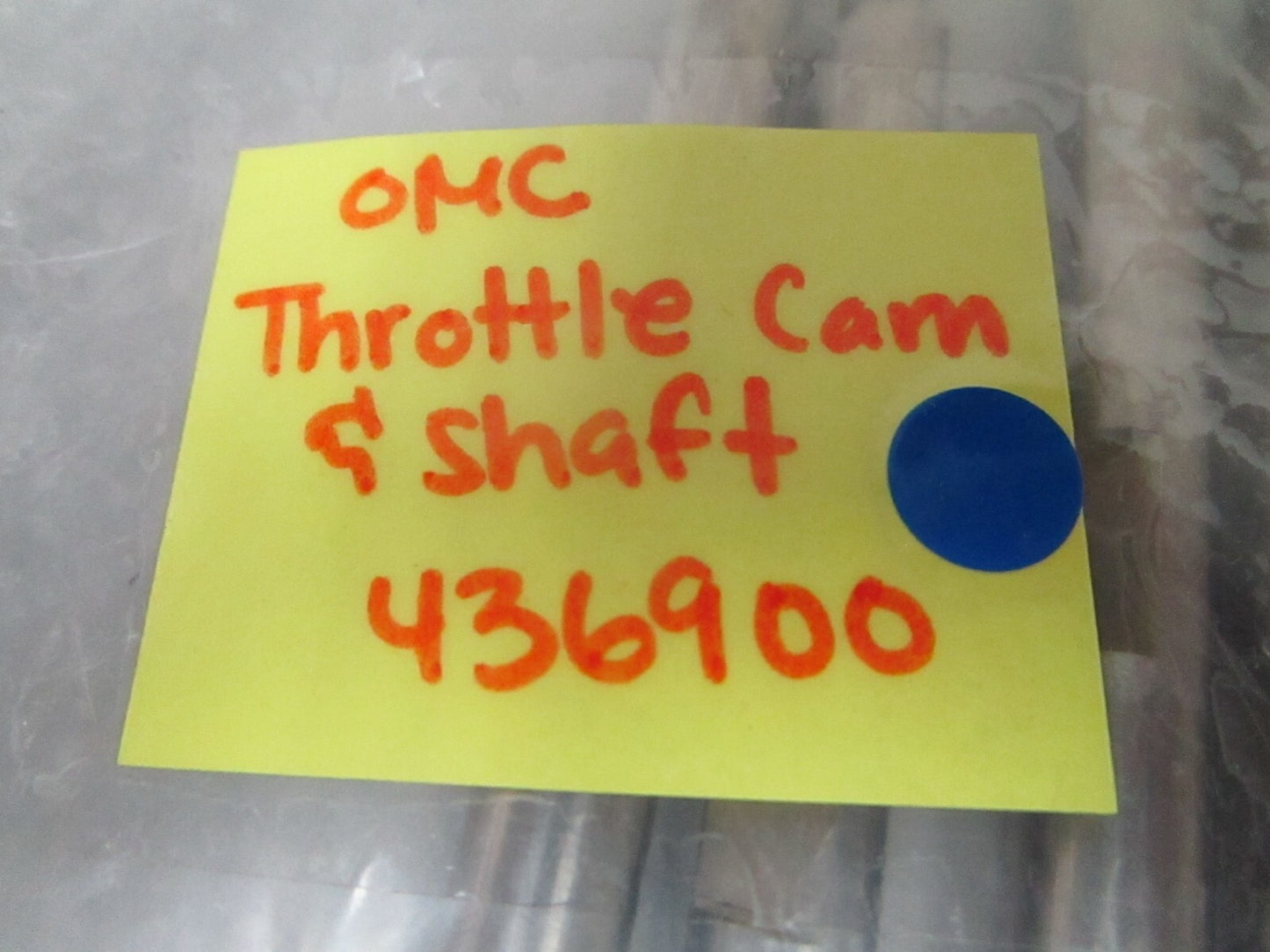 *NEW OEM* 0810 OMC Johnson Evinrude Throttle Cam & Shaft 436900 0436900