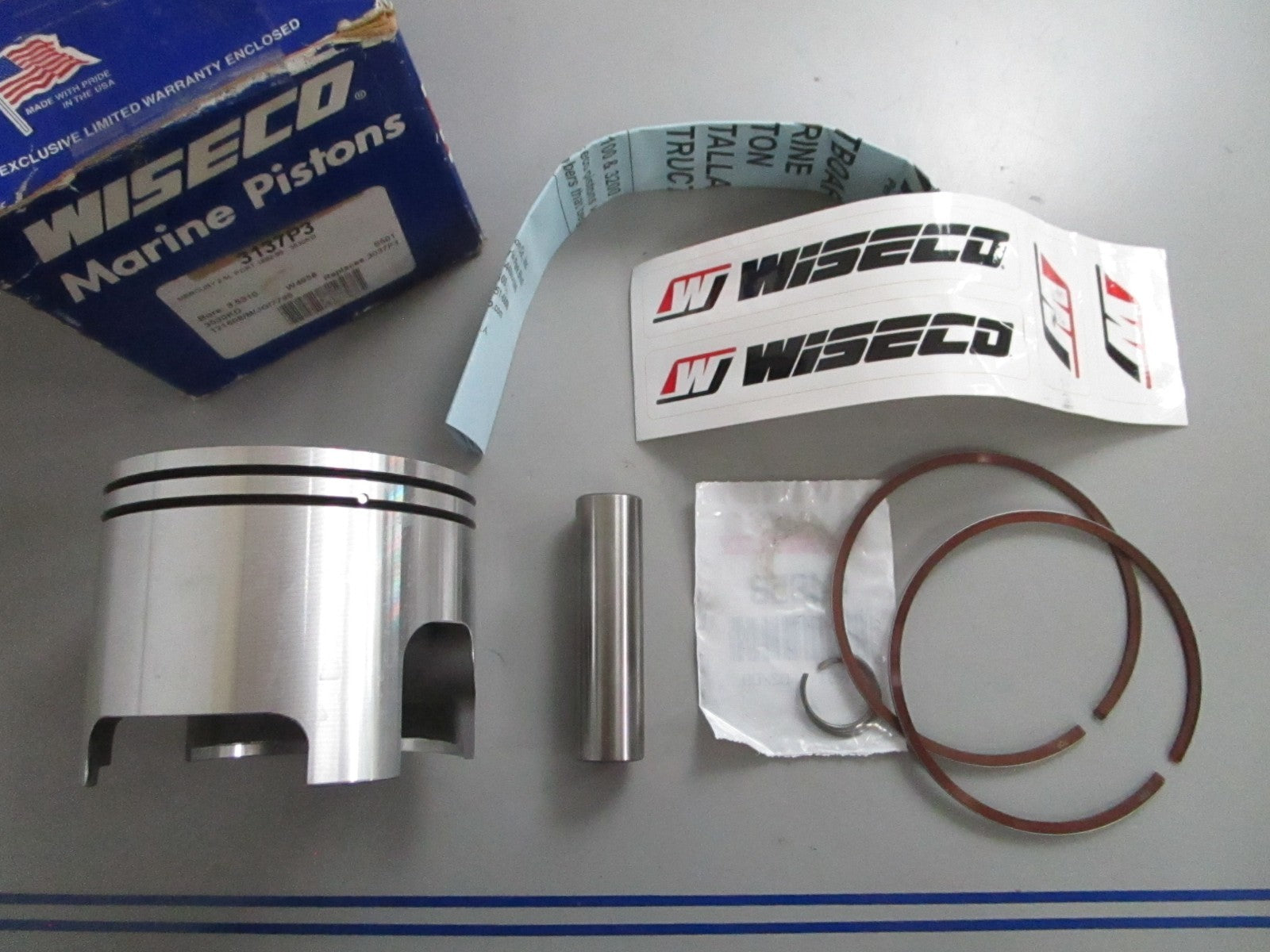 *NEW* 0820 Wiseco Piston Kit 3137P3 For: Mercury