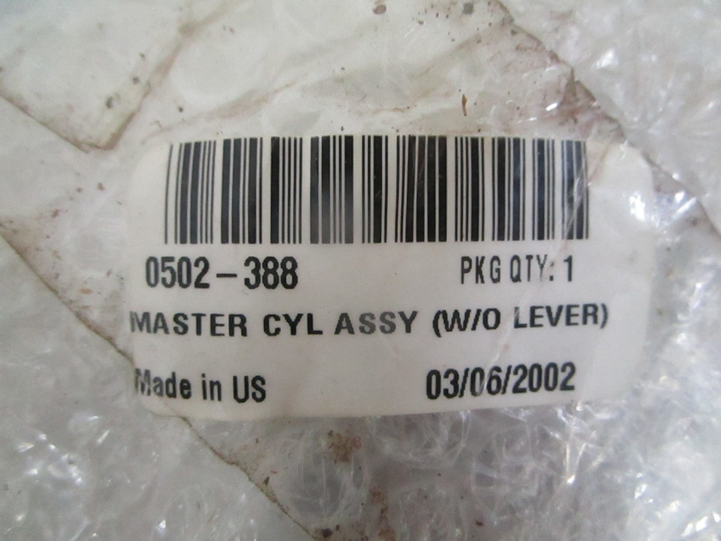 Arctic Cat 0502-388 Master Cylinder Assy W/O Lever ATV 250-500 NEW OEM 0820
