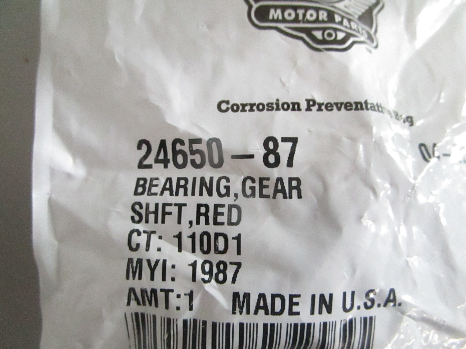 NEW OEM 24650-87 Harley-Davidson Gear Bearing 0820