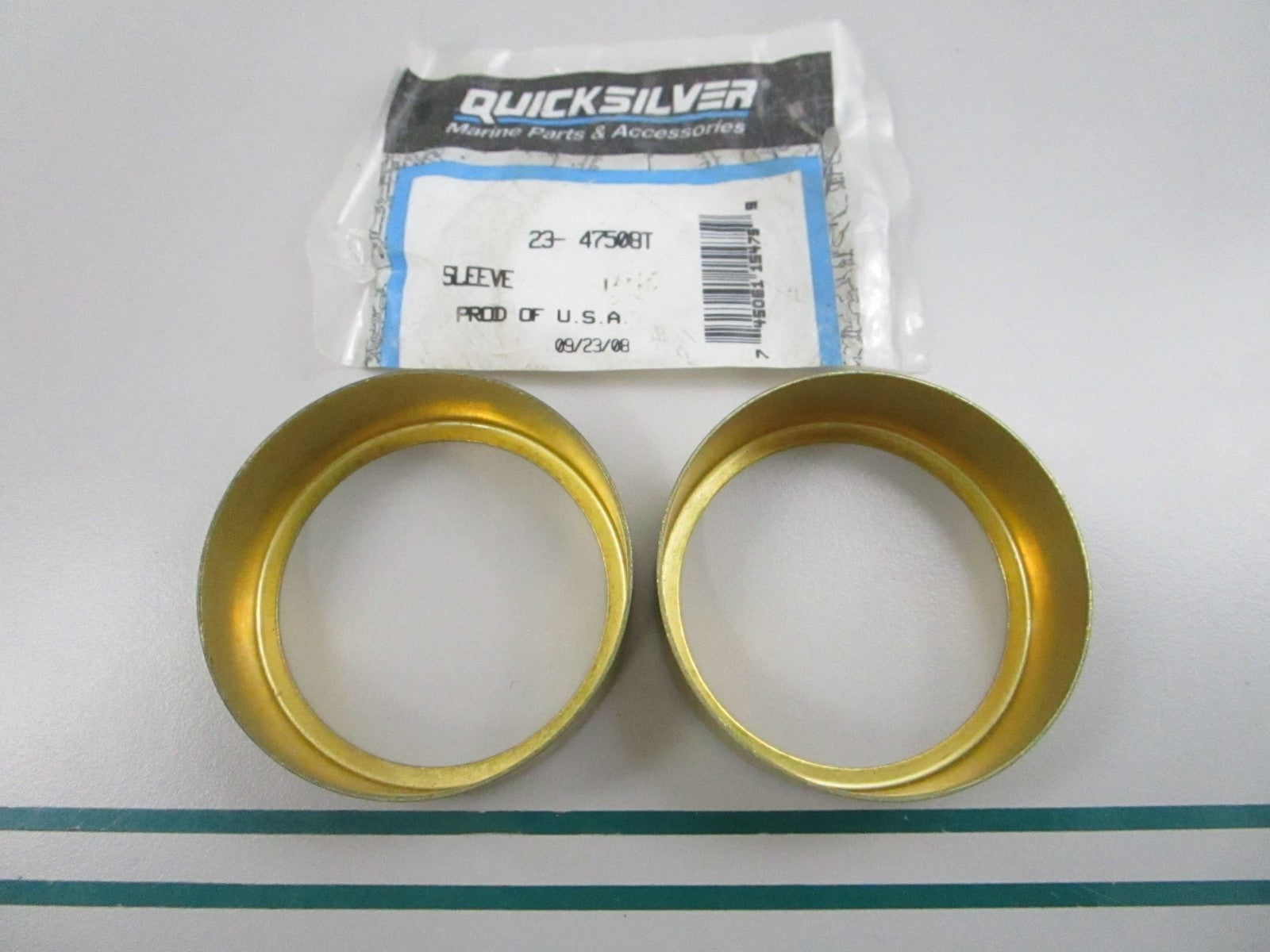 NEW OEM (LOT OF 2) 23-47508T Mercury Quicksilver Sleeve 0810