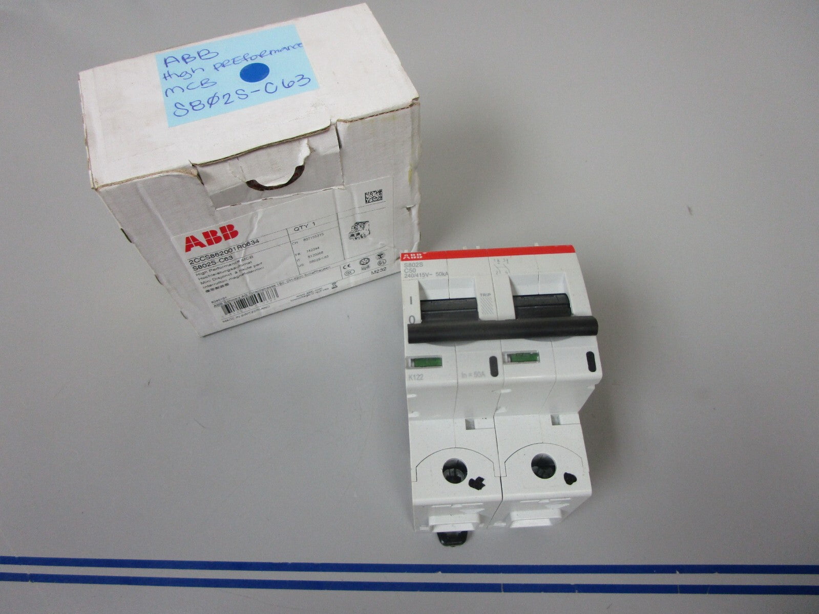 *NEW* 0720 ABB High Performance MCB S802S-C63