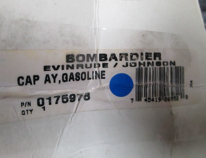 *NEW OEM* 0810 OMC Johnson Evinrude Gasoline Cap Assembly 175978 0175978