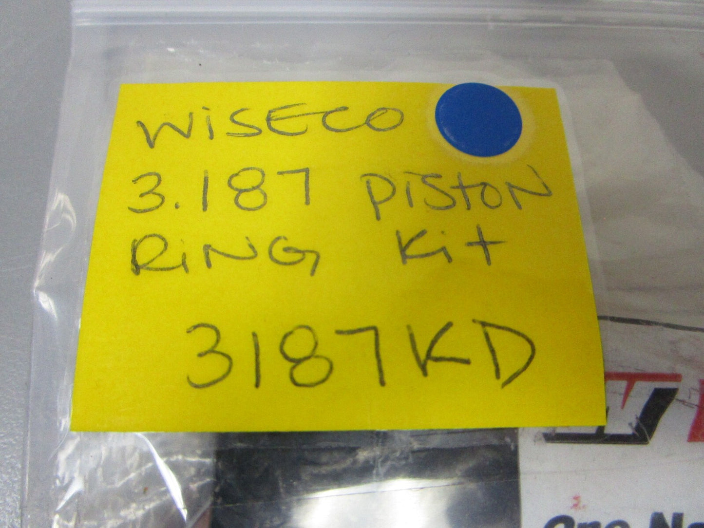 *NEW* 0720 Wiseco 3.187 Piston 2 Ring Set 3187KD