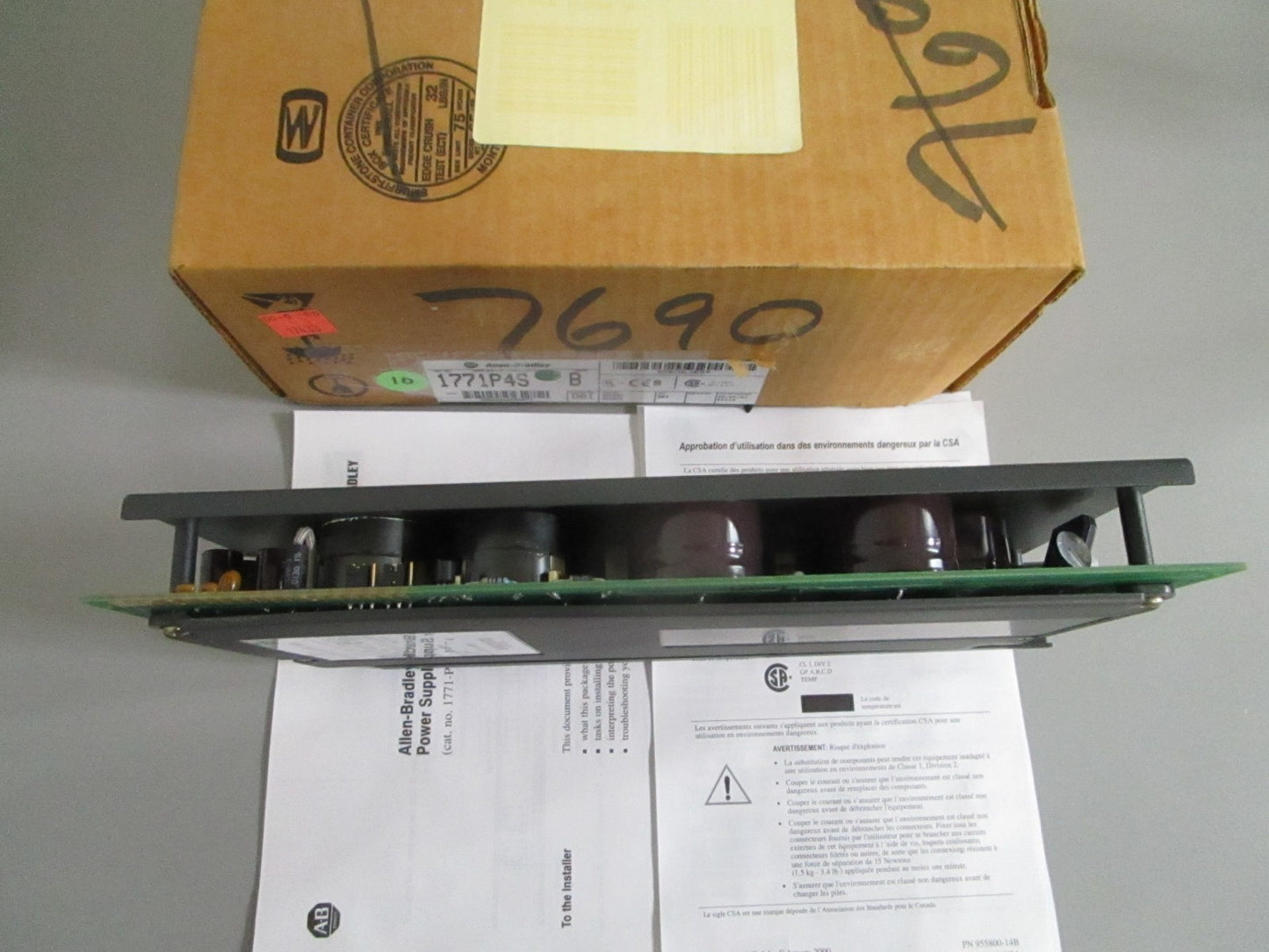 Allen-Bradley 1771-P4S PLC-5 Power Supply 120VAC 8A 5VDC Ser B NEW OEM 0820