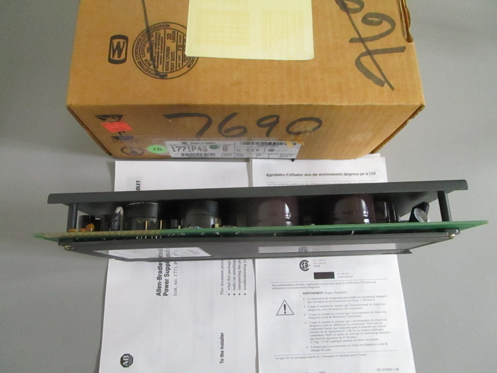 Allen-Bradley 1771-P4S PLC-5 Power Supply 120VAC 8A 5VDC Ser B NEW OEM 0820