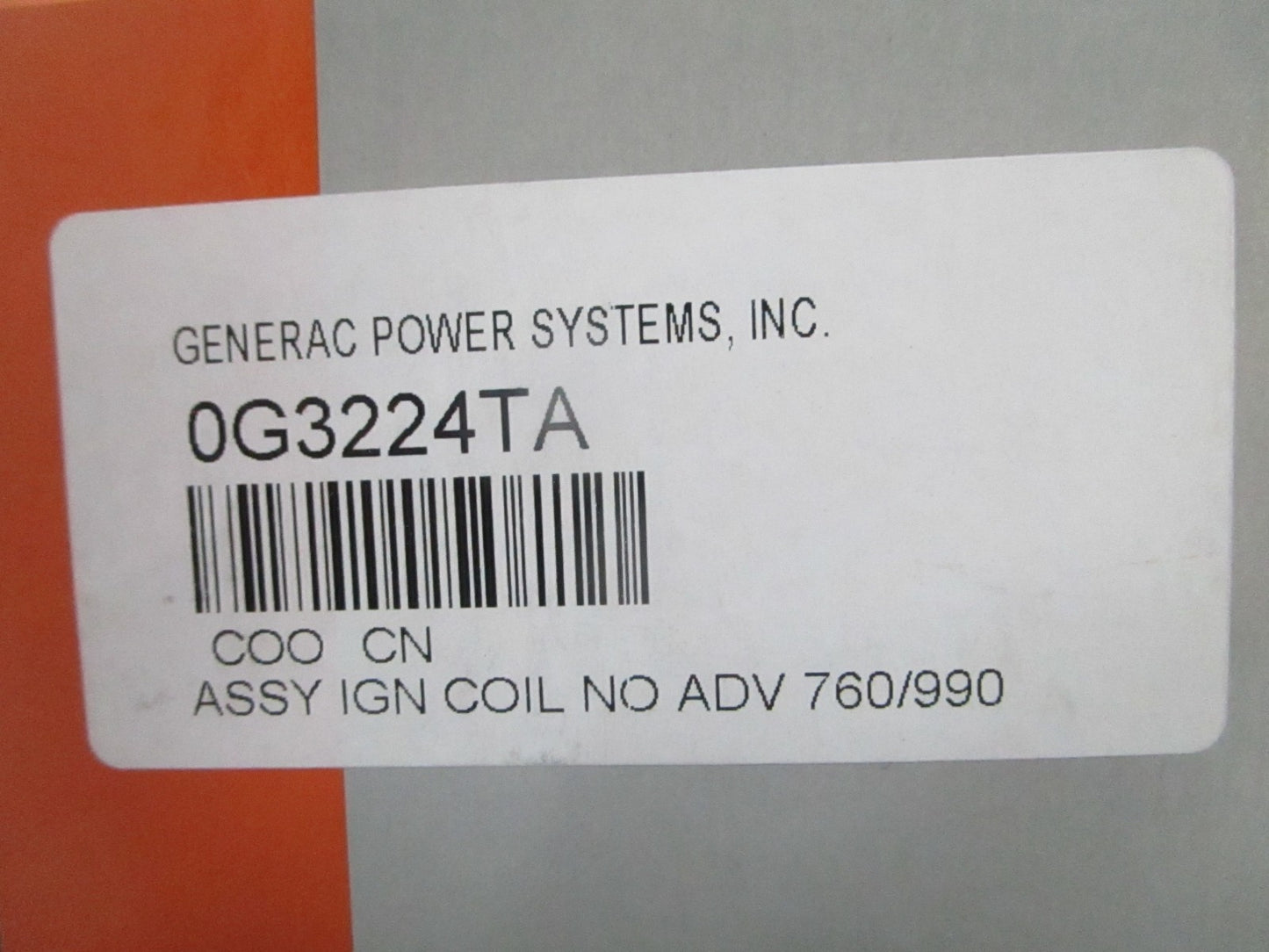 *NEW OEM* 0820 Generac Ignition Coil Assy 0G3224TA