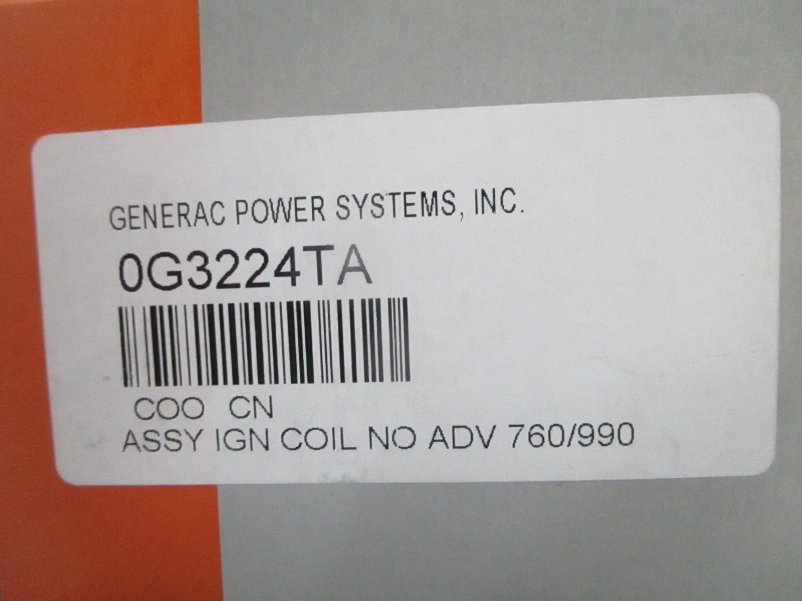 *NEW OEM* 0820 Generac Ignition Coil Assy 0G3224TA