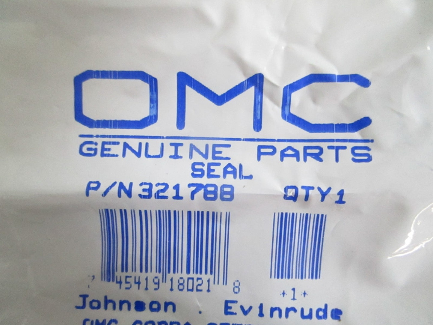 NEW OEM 321788 0321788 OMC Johnson Evinrude Seal 0820