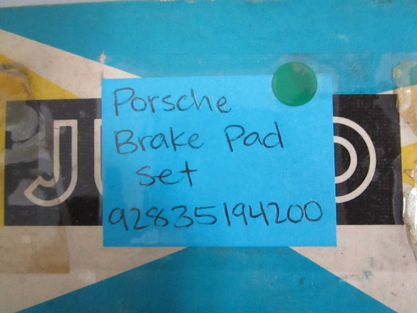NEW OEM 92835194200 Porsche Jurid Brake Pad Set 0820