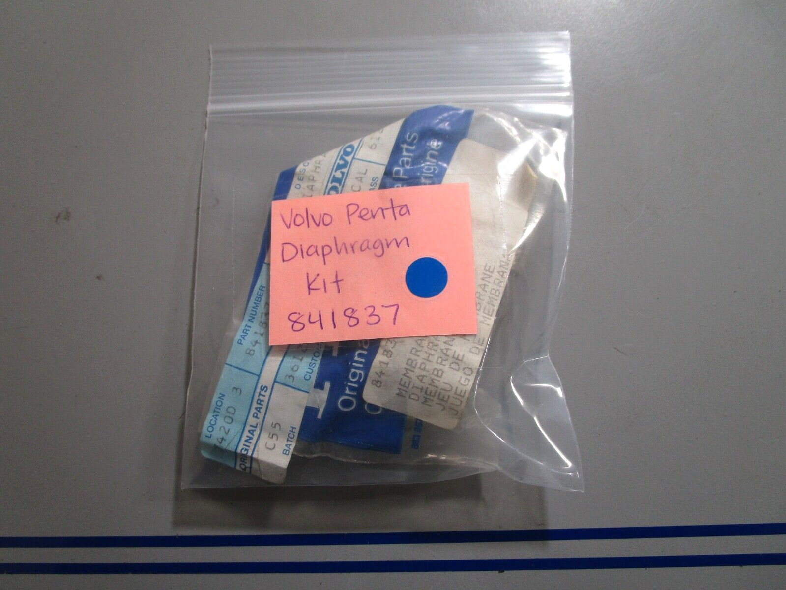 *NEW OEM* 0810 Volvo Penta Diaphragm Kit 841837