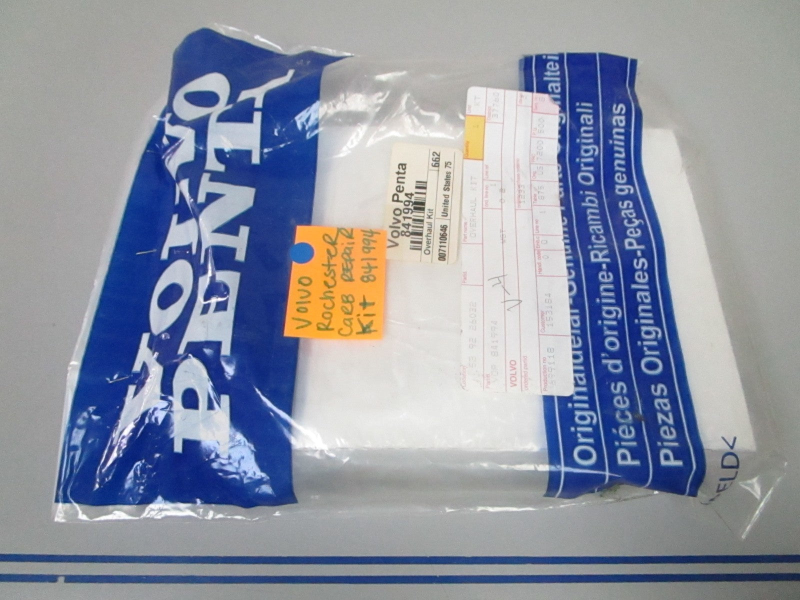 *NEW OEM* 0720 Volvo Penta Rochester Carb Repair Kit 841994