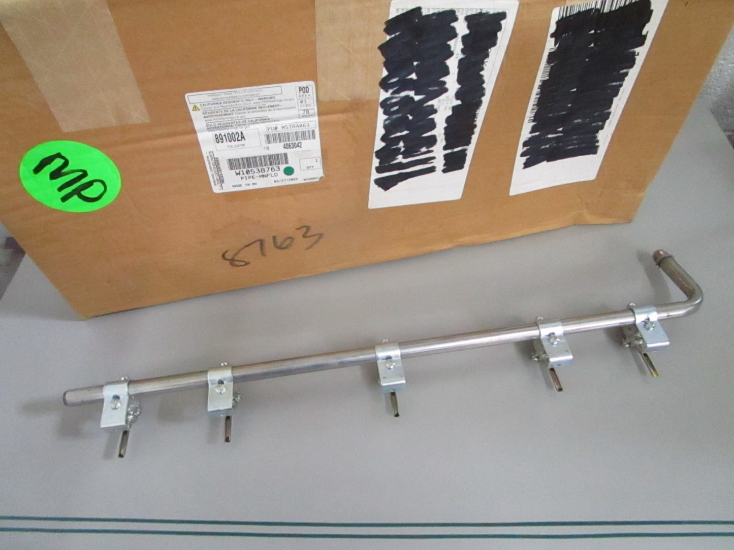 Whirlpool W10538763 Refrigerator Pipe Manifold NEW OEM Factory Certified 0820
