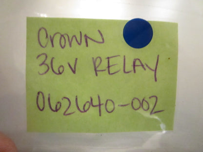 NEW OEM 062640-002 Crown 36V Relay 0720