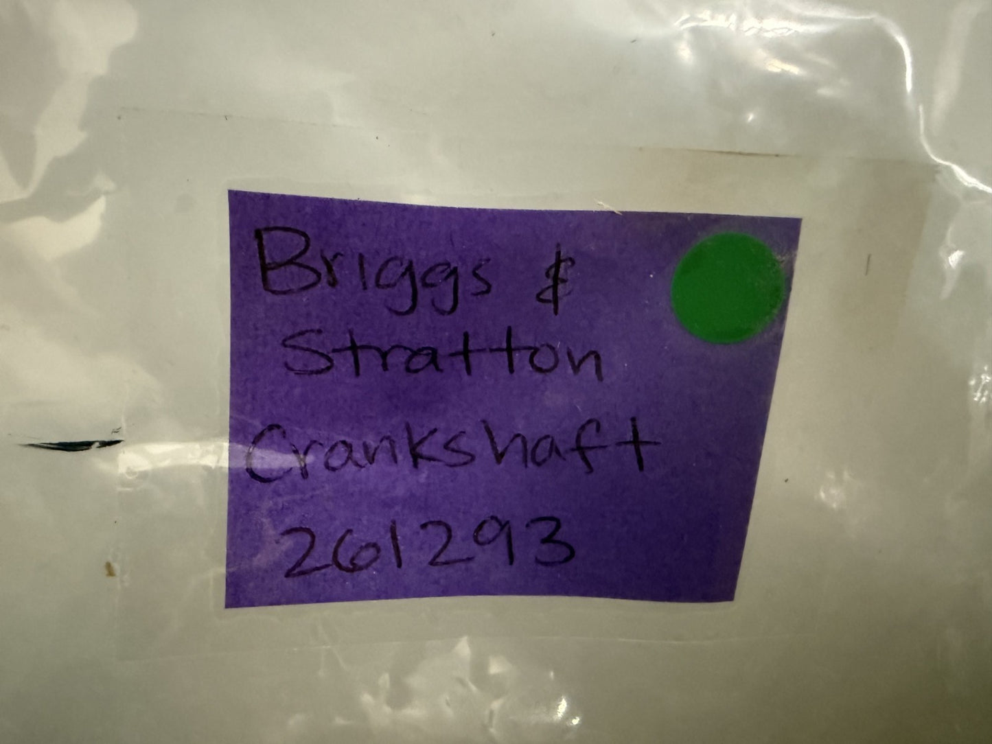 NEW OEM 261293 Briggs & Stratton Crankshaft 0820