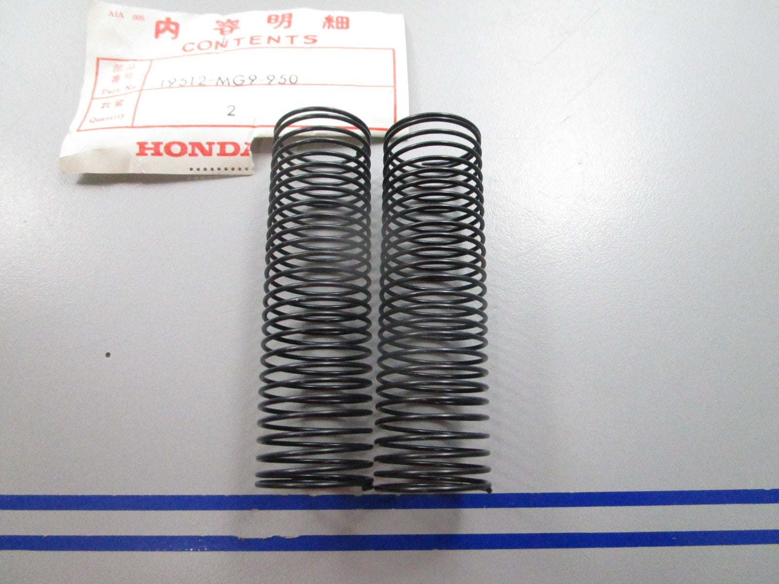 NEW OEM (LOT OF 2) 19512-MG9-950 Honda Spring 0810