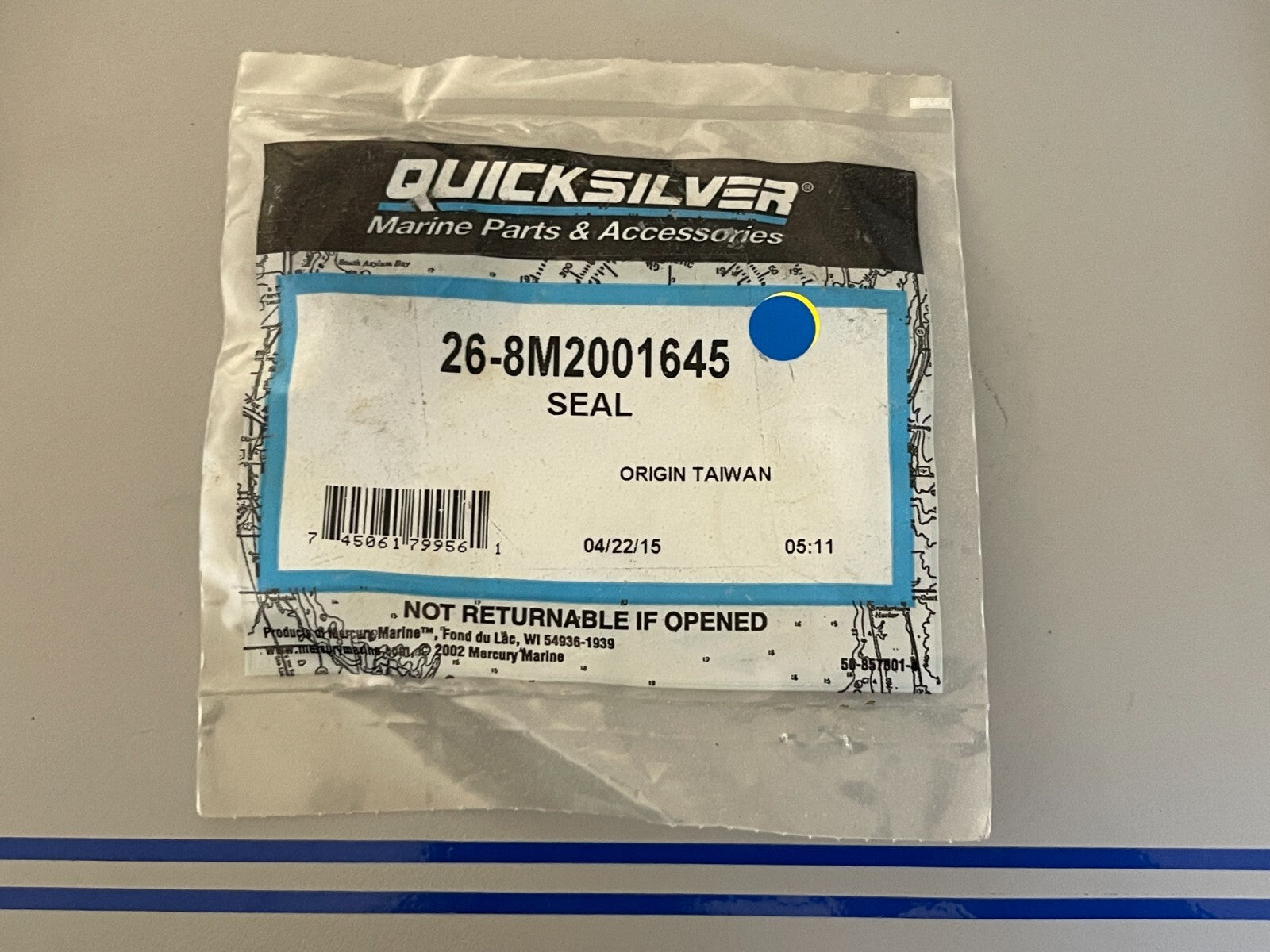 *NEW OEM* 0810 Mercury Quicksilver Seal 26-8M2001645