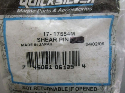 *NEW OEM* (LOT OF 4) 0770 Mercury Quicksilver Shear Pin 17-17554M