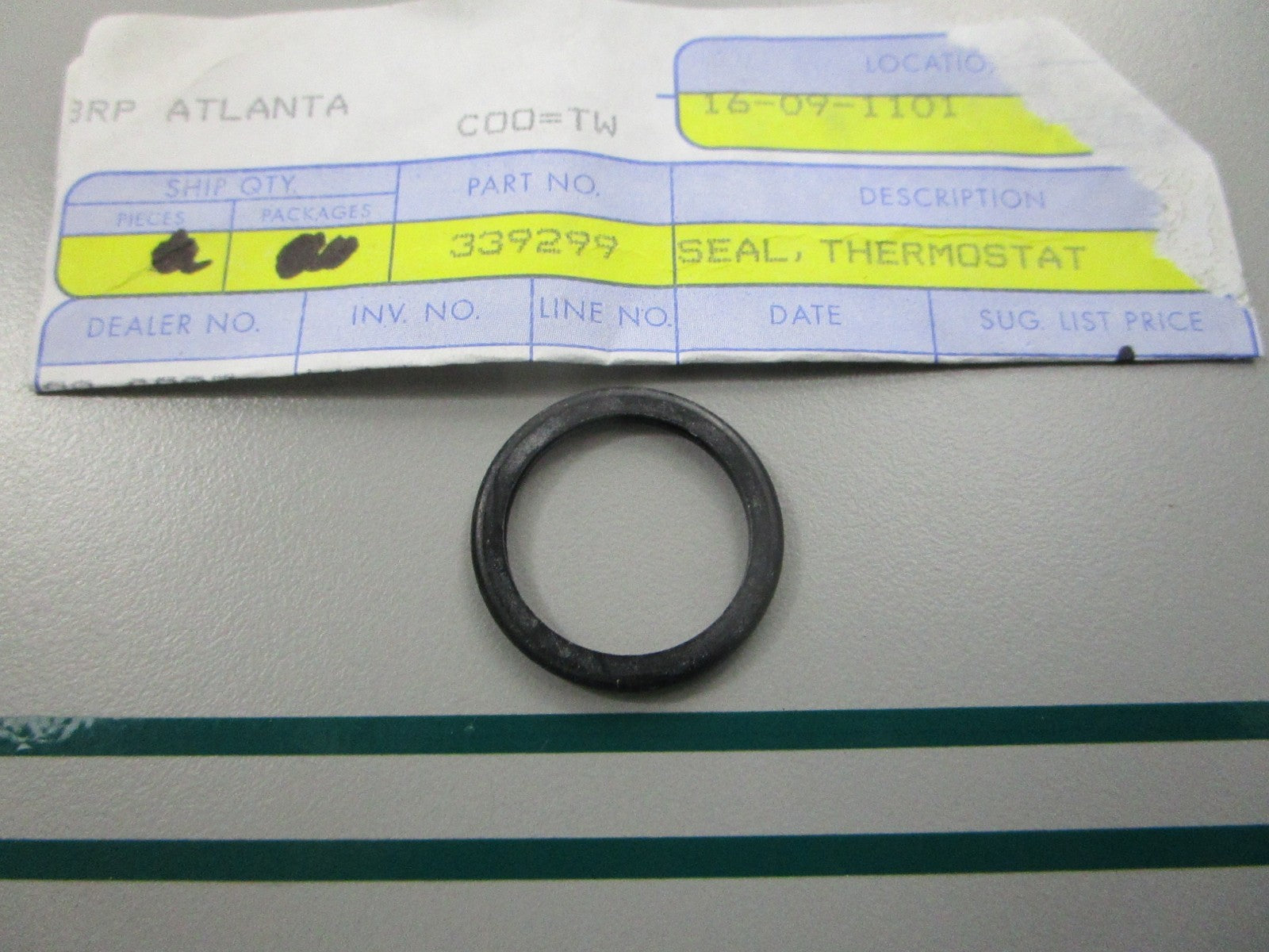 NEW OEM 339299 0339299 OMC Johnson Evinrude Thermostat Seal 0810