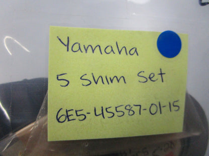 *NEW OEM* (LOT OF 5) 0810 Yamaha Shim Set 6E5-45587-01-15
