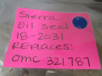 NEW 18-2031 Replaces: OMC 321787 Sierra Oil Seal 0810