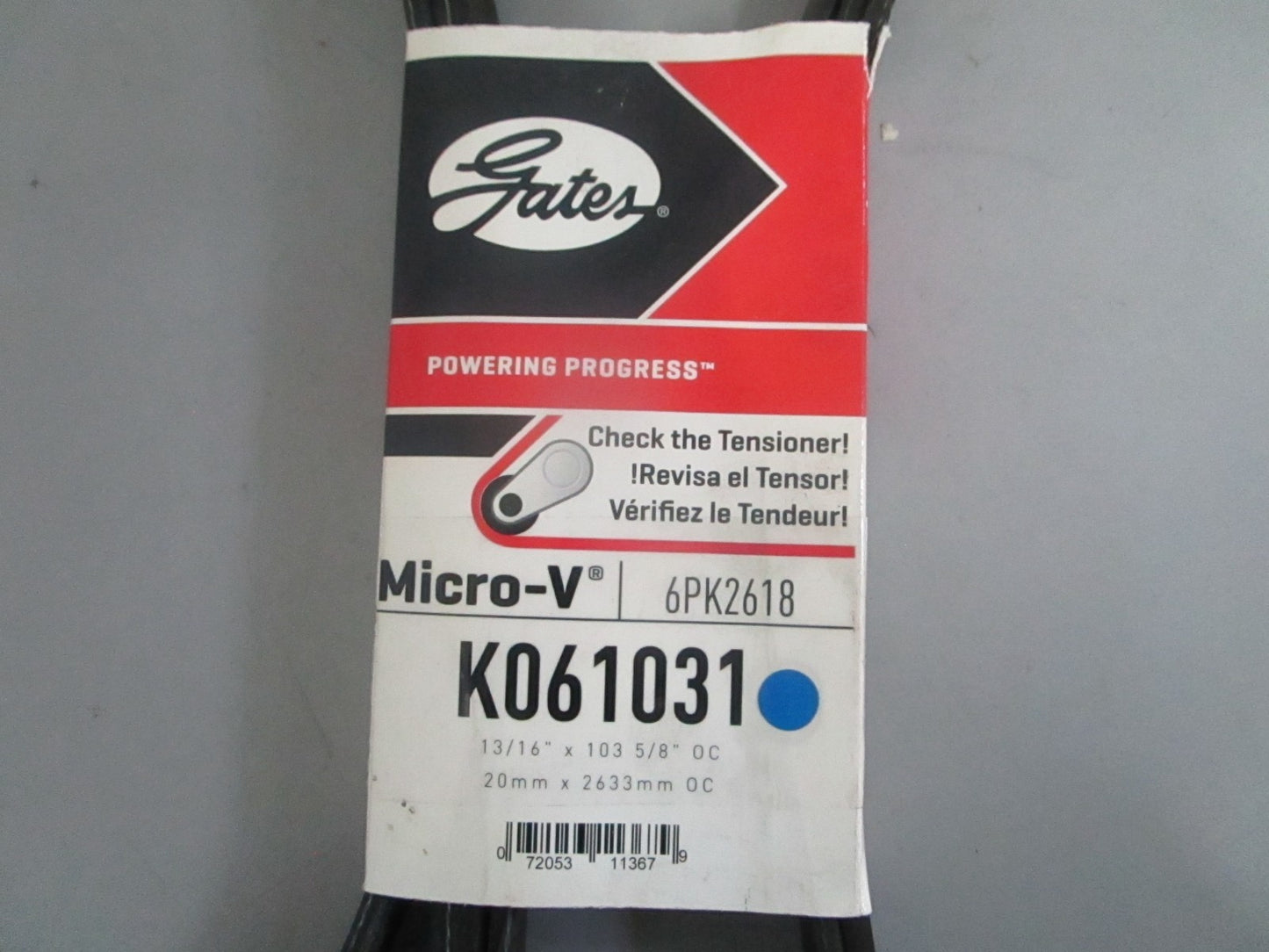 NEW K061031 Gates Micro-V Serpentine Belt 0820