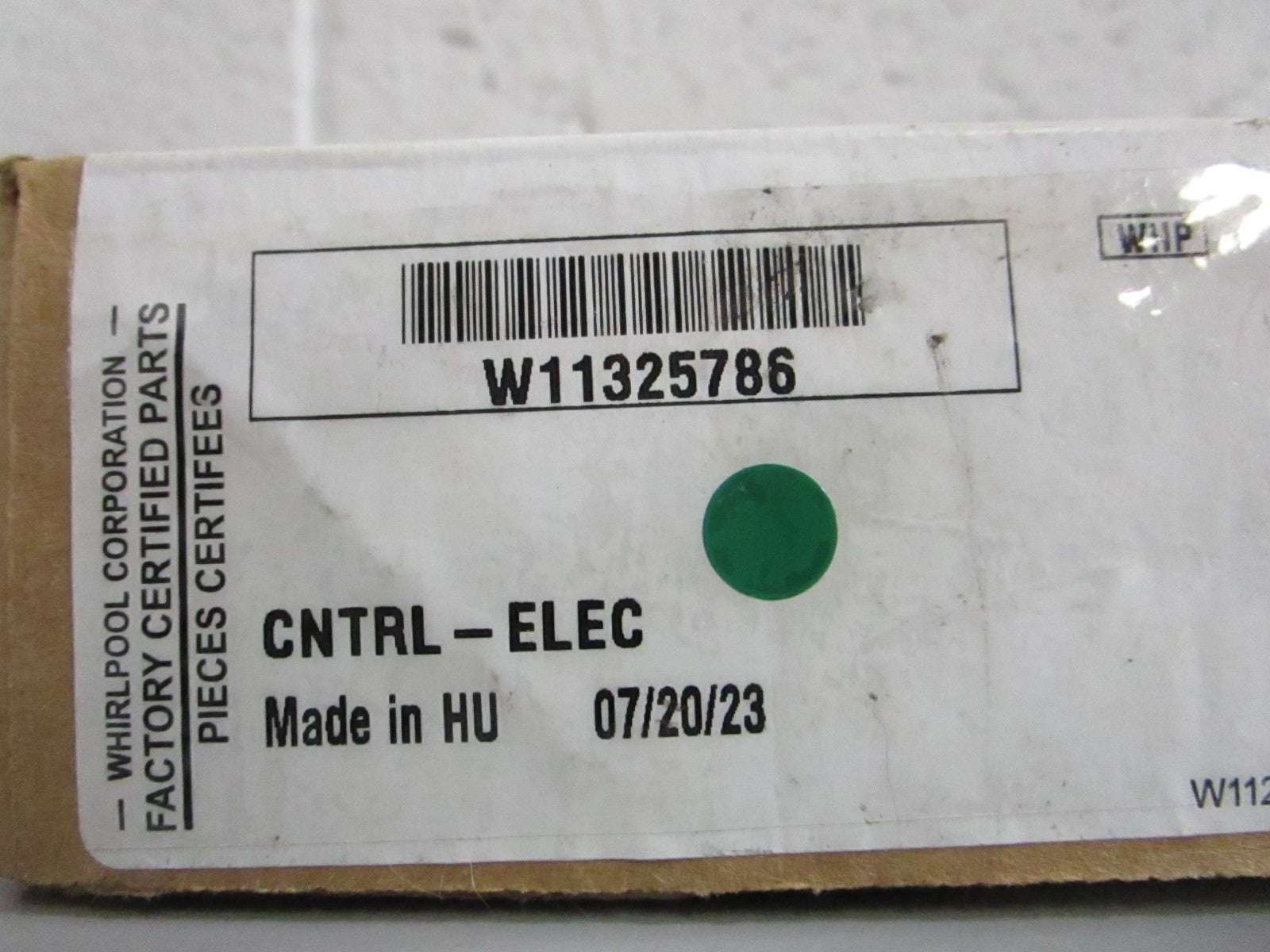Whirlpool NEW OEM Microwave Control Board W11325786 KitchenAid NOS Part 0820