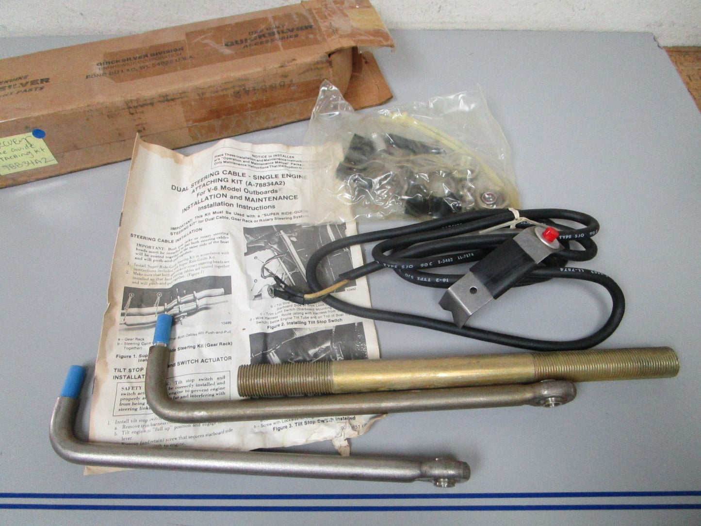 NEW OEM 78834A2 Mercury Quicksilver Ride Guide Attaching Kit 0720