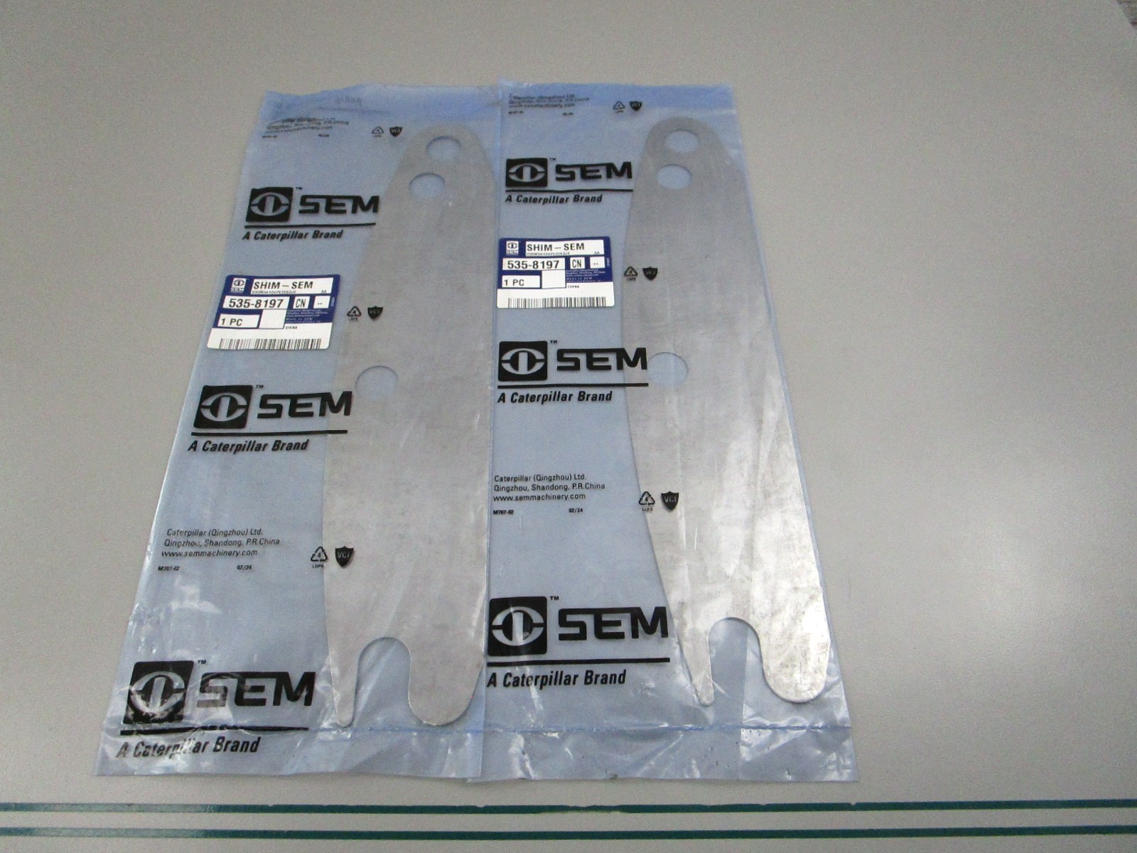 NEW OEM (LOT OF 2) 535-8200 CAT SEM Shim 0810