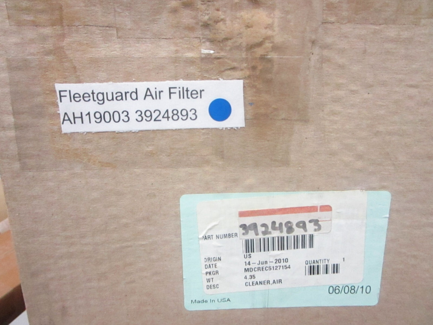 *NEW OEM* 0720 Fleetguard Air Filter AH19003 3924893
