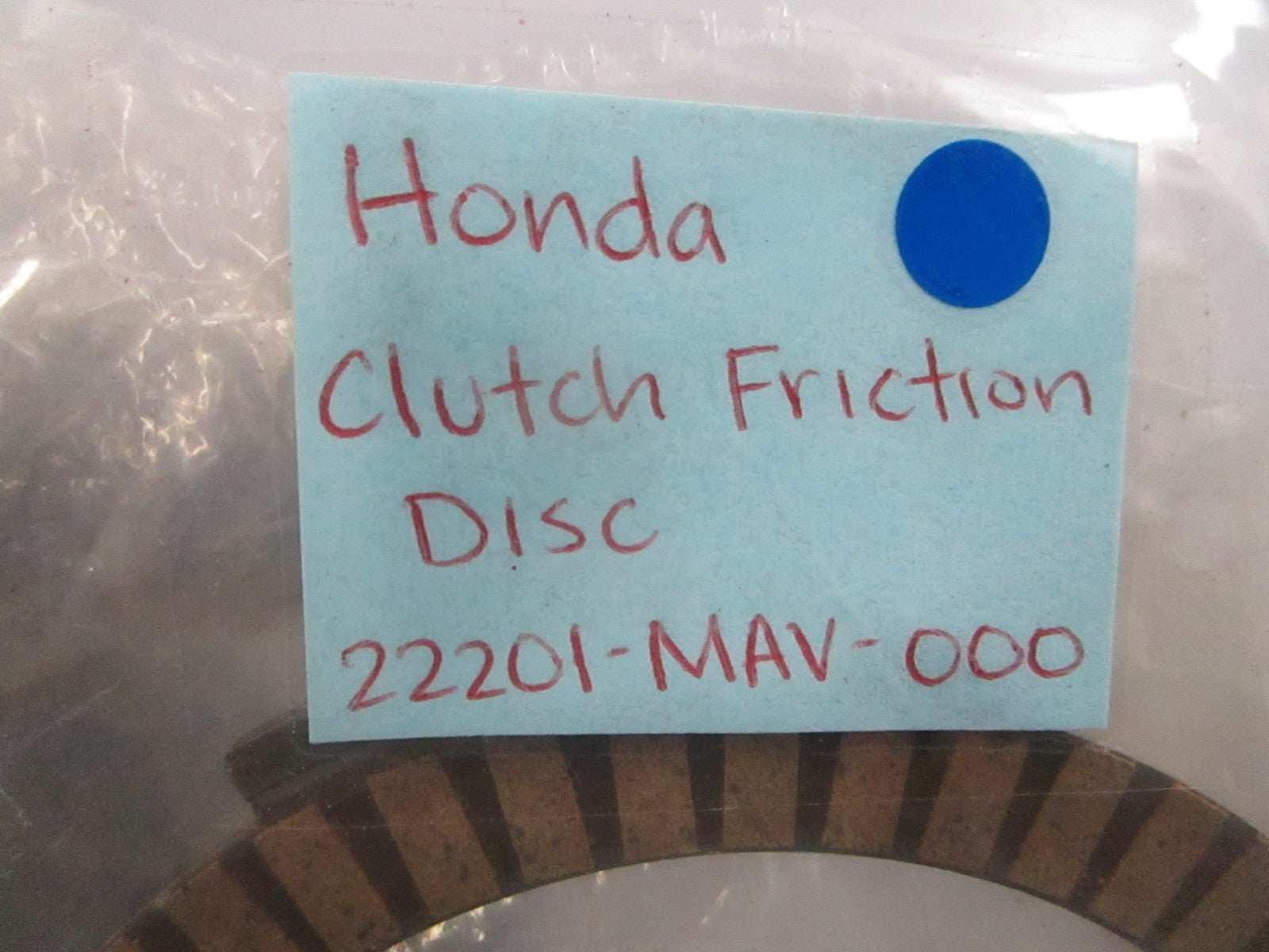 *NEW OEM* 0810 Honda Clutch Friction 22201-MAV-000